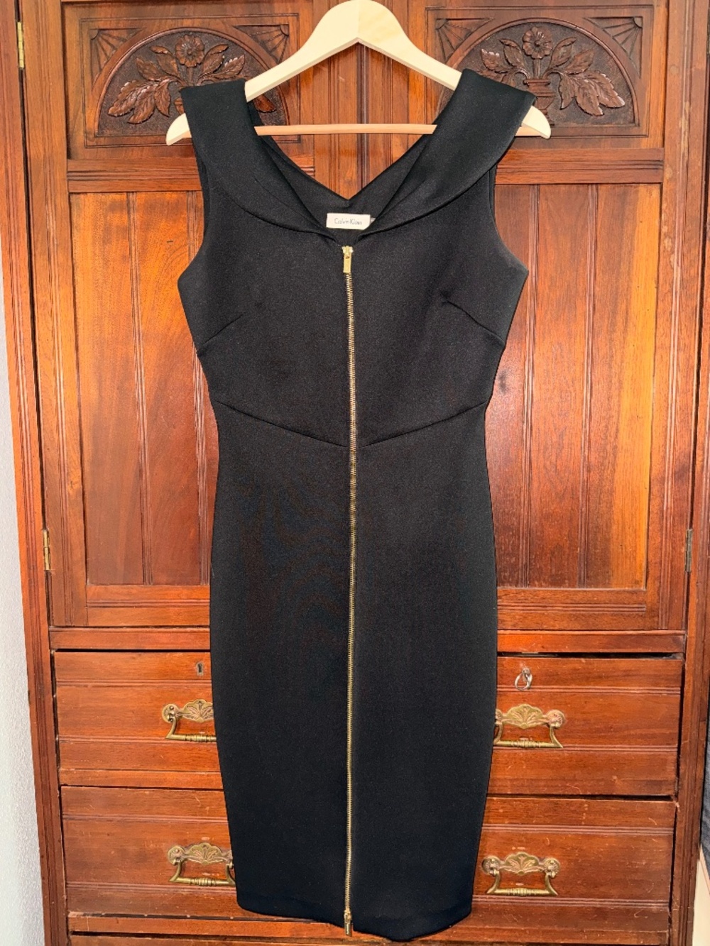 Calvin Klein Black Midi Dress